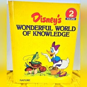 1982 Vintage Disney's Wonderful World of Knowledge about Nature Book. Volume 2